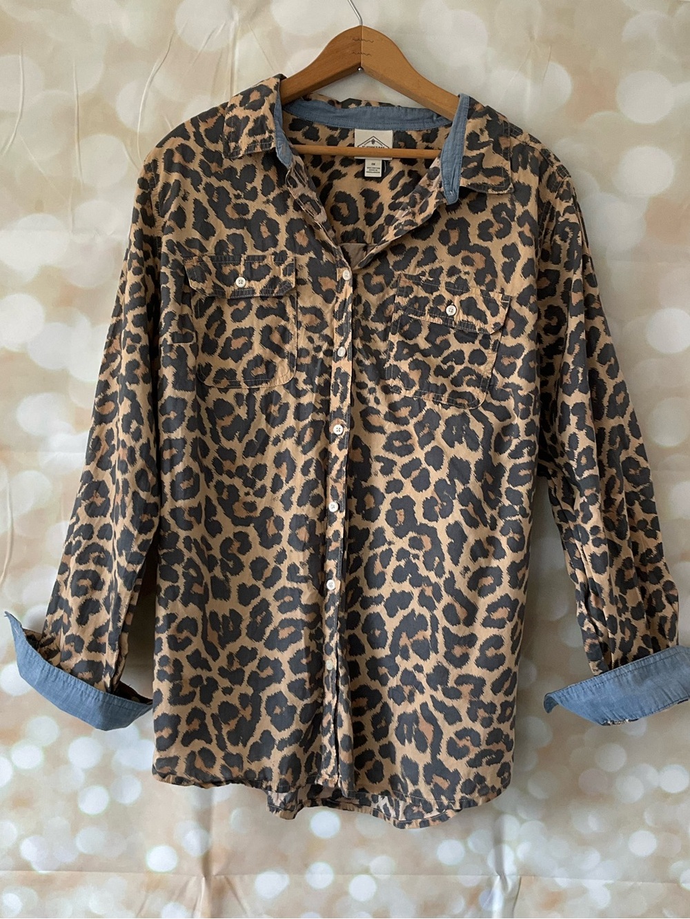 St. John’s Bay Cheetah Button Down